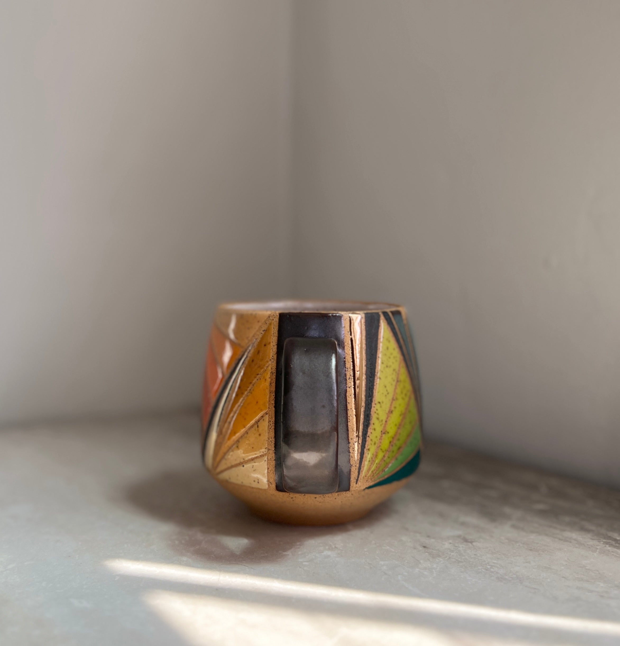 mug multi prism wrap 22k gold